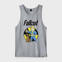 Мужская майка Vault boy and dog
