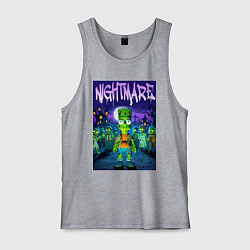 Мужская майка Zombie Bart Simpson - nightmare