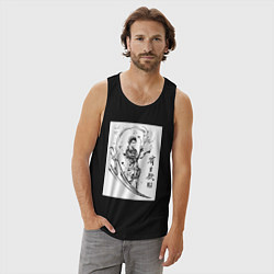 Майка мужская хлопок Паразит: Учение о жизни Синъити Идзуми, цвет: черный — фото 2