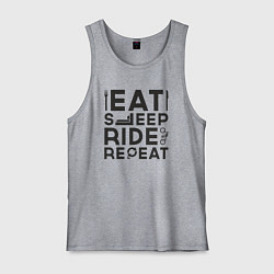 Мужская майка Eat sleep ride repeat