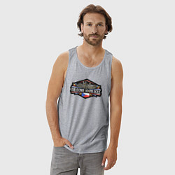 Майка мужская хлопок Добро пожаловать в Прагу, цвет: меланж — фото 2