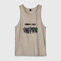 Майка мужская хлопок Tom Clancys Rainbow Six Siege, цвет: миндальный