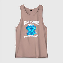 Мужская майка Pressure makes diamonds