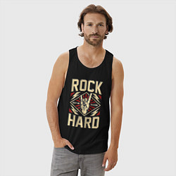 Майка мужская хлопок Храни в себе хард рок, цвет: черный — фото 2