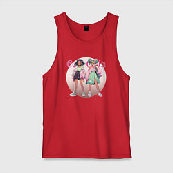 Мужская майка Крутые девочки на подиуме