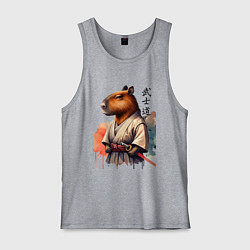 Мужская майка Capybara samurai - ai art fantasy
