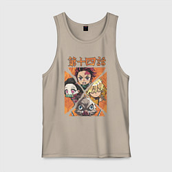 Мужская майка Тандзиро Незуко Инозука и Зеницу Клинок рассекающи