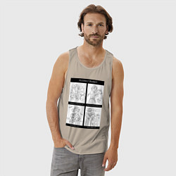 Майка мужская хлопок Архитектор ожидание реальность, цвет: миндальный — фото 2