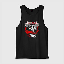 Майка мужская хлопок Metallica the god, цвет: черный