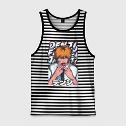 Мужская майка Человек-бензопила Denji язык