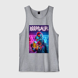 Мужская майка Cyber beersaur - neon glow