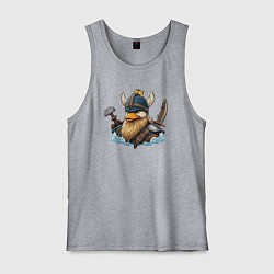 Мужская майка Утка воин викинг