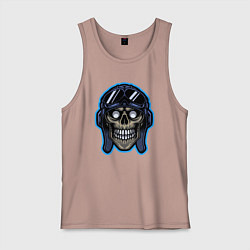 Мужская майка Авиатор череп