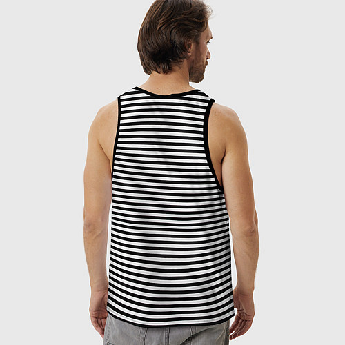 Мужская майка Ты нам нужен / Черная тельняшка – фото 4