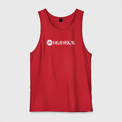 Мужская майка Deadlock white logo