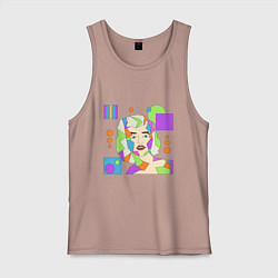 Мужская майка Мэрилин Монро абстрактный женский портрет