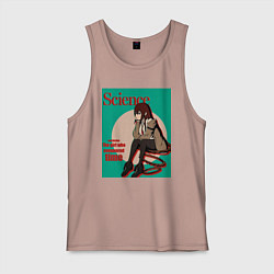 Мужская майка Курису Макисэ наука - Врата Штейна