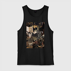 Мужская майка Шахматы коллаж