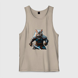 Мужская майка Кот викинг