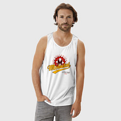 Майка мужская хлопок Molndal hockey, цвет: белый — фото 2