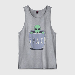 Мужская майка Космический пришелец