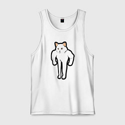 Мужская майка Кот качок