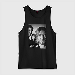 Мужская майка Nirvana rock band black