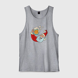 Мужская майка Санта с пивасиком