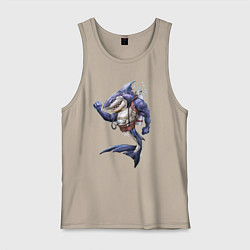 Мужская майка Акула - крутой ныряльщик