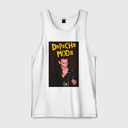 Майка мужская хлопок Depeche Mode Dave, цвет: белый