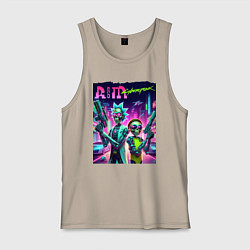 Мужская майка Rick and Morty - cyberpunk