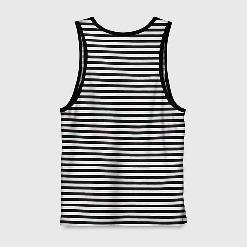 Мужская майка Солнечный человек / Черная тельняшка – фото 2