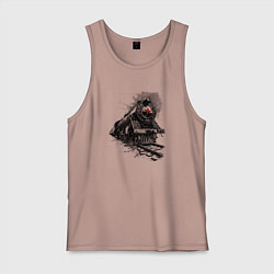 Мужская майка Паровоз со пятиконечной звездой