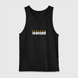 Майка мужская хлопок Wanted GTA, цвет: черный