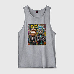 Мужская майка Rick an Morty - punk is not dead