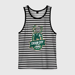 Мужская майка Milwaukee Bucks cream city
