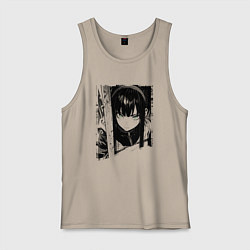 Мужская майка Девушка с блеклым взглядом