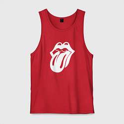 Мужская майка Rolling Stones - white logo