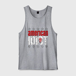 Майка мужская хлопок Green Day - american idiot, цвет: меланж