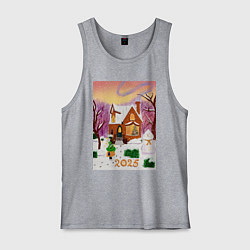 Майка мужская хлопок Настроение Дом, цвет: меланж