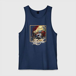 Майка мужская хлопок Авантюрин, цвет: тёмно-синий