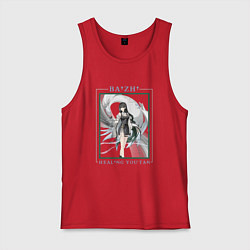 Майка мужская хлопок Baizhi Healing Youtan, цвет: красный