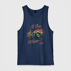 Мужская майка Я люблю музыку