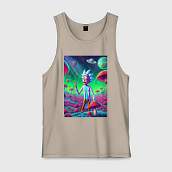 Мужская майка Рик потерял Морти на грибной планете