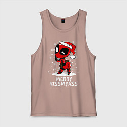 Мужская майка Deadpool - merry kiss my ass