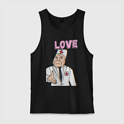 Мужская майка Дурка день влюбленных мем