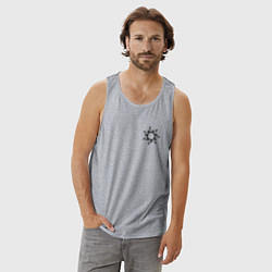 Майка мужская хлопок Мое солнце - из парного набора, цвет: меланж — фото 2