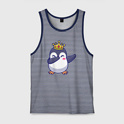 Мужская майка Король пингвин