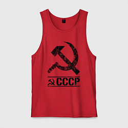 Мужская майка Серп и молот черный
