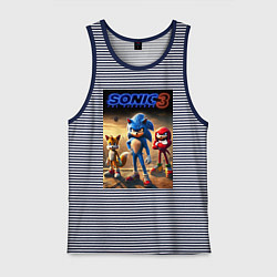 Мужская майка Sonic and his team - movie